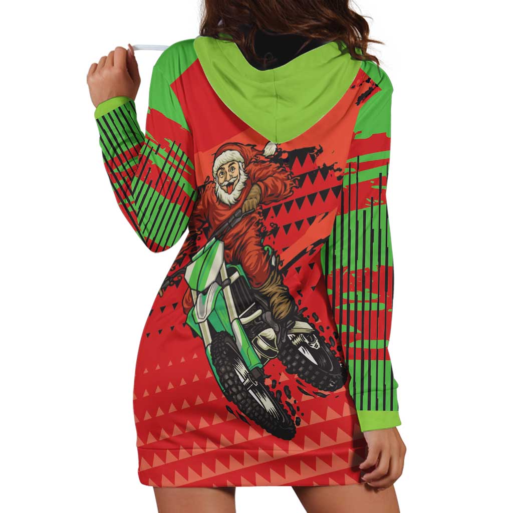 Braaap Hoodie Dress Motorcross Santa Christmas - Wonder Print Shop