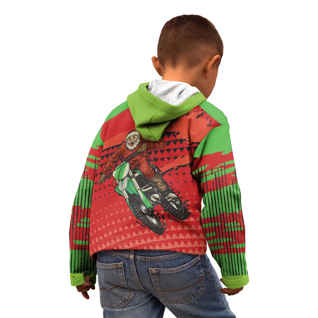 Braaap Kid Hoodie Motorcross Santa Christmas - Wonder Print Shop
