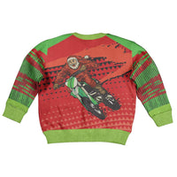 Braaap Kid Ugly Christmas Sweater Motorcross Santa Christmas - Wonder Print Shop
