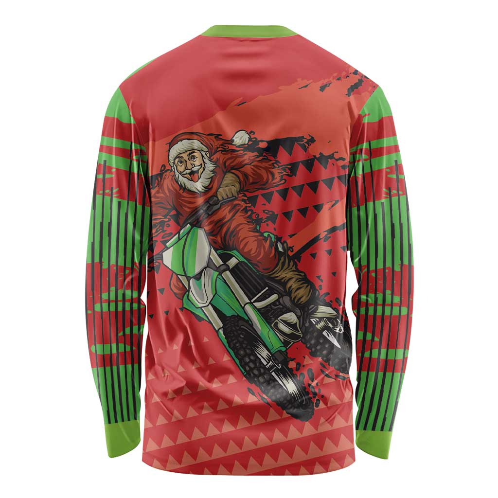 Braaap Long Sleeve Shirt Motorcross Santa Christmas - Wonder Print Shop