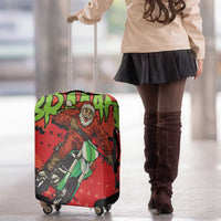 Braaap Luggage Cover Motorcross Santa Christmas - Wonder Print Shop