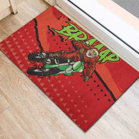 Braaap Rubber Doormat Motorcross Santa Christmas - Wonder Print Shop