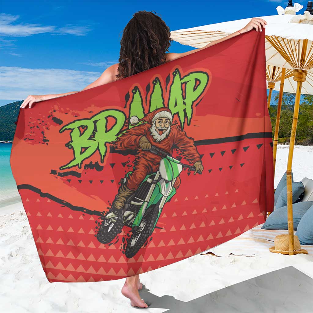 Braaap Sarong Motorcross Santa Christmas - Wonder Print Shop