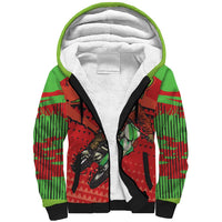 Braaap Sherpa Hoodie Motorcross Santa Christmas - Wonder Print Shop