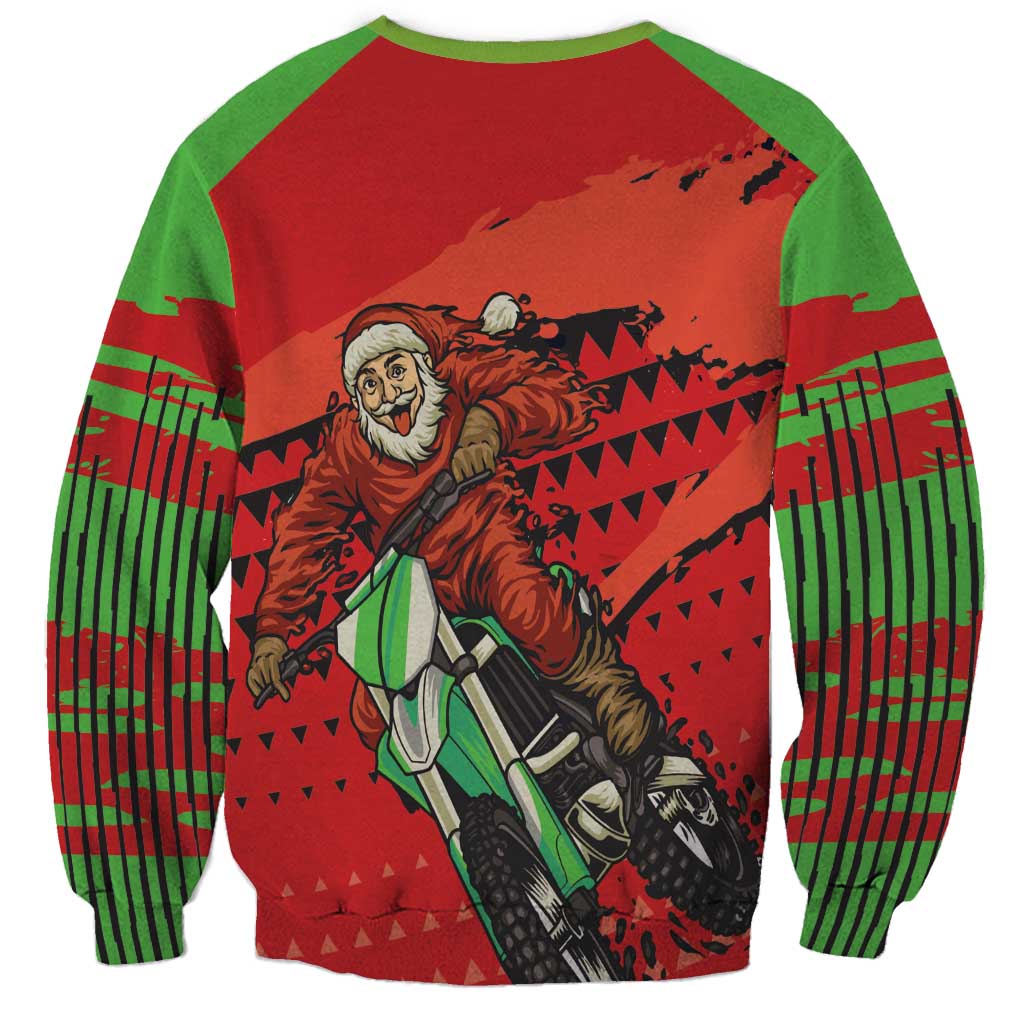 Braaap Sweatshirt Motorcross Santa Christmas - Wonder Print Shop