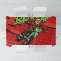 Braaap Tablecloth Motorcross Santa Christmas - Wonder Print Shop