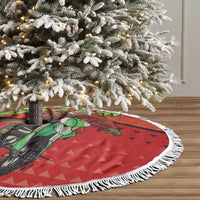 Braaap Tree Skirt Motorcross Santa Christmas - Wonder Print Shop