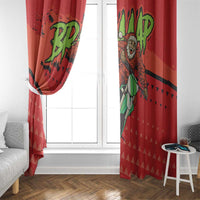 Braaap Window Curtain Motorcross Santa Christmas - Wonder Print Shop