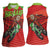 Braaap Women Sleeveless Polo Shirt Motorcross Santa Christmas - Wonder Print Shop