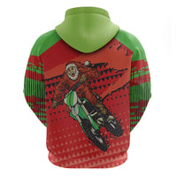 Braaap Zip Hoodie Motorcross Santa Christmas - Wonder Print Shop
