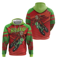 Braaap Zip Hoodie Motorcross Santa Christmas - Wonder Print Shop
