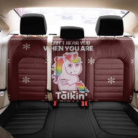 Cant Hear You Unicorn Christmas Back Car Seat Cover - Wonder Print Shop