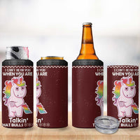 Cant Hear You Unicorn Christmas 4 in 1 Can Cooler Tumbler - Wonder Print Shop