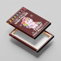 Cant Hear You Unicorn Christmas Canvas Wall Art - Wonder Print Shop