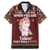 Cant Hear You Unicorn Christmas Family Matching Mermaid Dress and Hawaiian Shirt - Wonder Print Shop