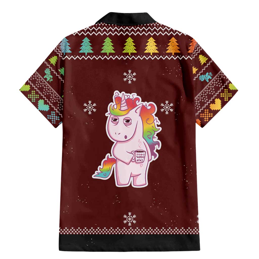 Cant Hear You Unicorn Christmas Family Matching Mermaid Dress and Hawaiian Shirt - Wonder Print Shop