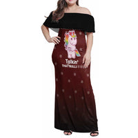 Cant Hear You Unicorn Christmas Family Matching Off Shoulder Maxi Dress and Hawaiian Shirt - Wonder Print Shop