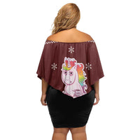 Cant Hear You Unicorn Christmas Family Matching Off Shoulder Short Dress and Hawaiian Shirt - Wonder Print Shop
