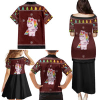 Cant Hear You Unicorn Christmas Family Matching Puletasi and Hawaiian Shirt - Wonder Print Shop