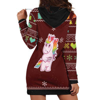 Cant Hear You Unicorn Christmas Hoodie Dress - Wonder Print Shop