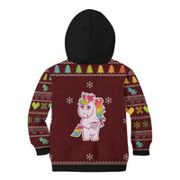 Cant Hear You Unicorn Christmas Kid Hoodie - Wonder Print Shop