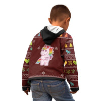 Cant Hear You Unicorn Christmas Kid Hoodie - Wonder Print Shop