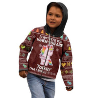 Cant Hear You Unicorn Christmas Kid Hoodie - Wonder Print Shop