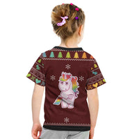 Cant Hear You Unicorn Christmas Kid T Shirt - Wonder Print Shop