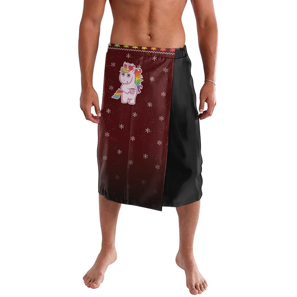 Cant Hear You Unicorn Christmas Lavalava - Wonder Print Shop