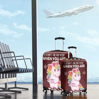 Cant Hear You Unicorn Christmas Luggage Cover - Wonder Print Shop