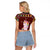Cant Hear You Unicorn Christmas Raglan Cropped T Shirt - Wonder Print Shop