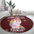 Cant Hear You Unicorn Christmas Round Carpet