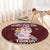 Cant Hear You Unicorn Christmas Round Carpet