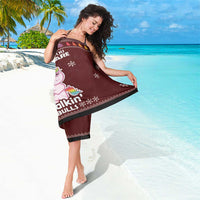 Cant Hear You Unicorn Christmas Sarong - Wonder Print Shop