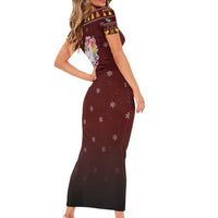 Cant Hear You Unicorn Christmas Short Sleeve Bodycon Dress - Wonder Print Shop