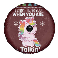Cant Hear You Unicorn Christmas Spare Tire Cover - Wonder Print Shop