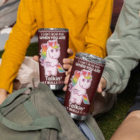 Cant Hear You Unicorn Christmas Tumbler Cup - Wonder Print Shop