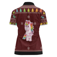 Cant Hear You Unicorn Christmas Women Polo Shirt - Wonder Print Shop