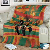 Black Power Fists of Freedom Blanket African American 1968