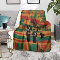 Black Power Fists of Freedom Blanket African American 1968
