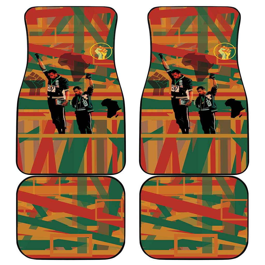 Black Power Fists of Freedom Car Mats African American 1968