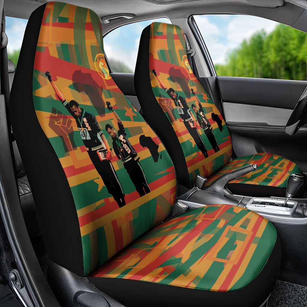 Black Power Fists of Freedom Car Seat Cover African American 1968