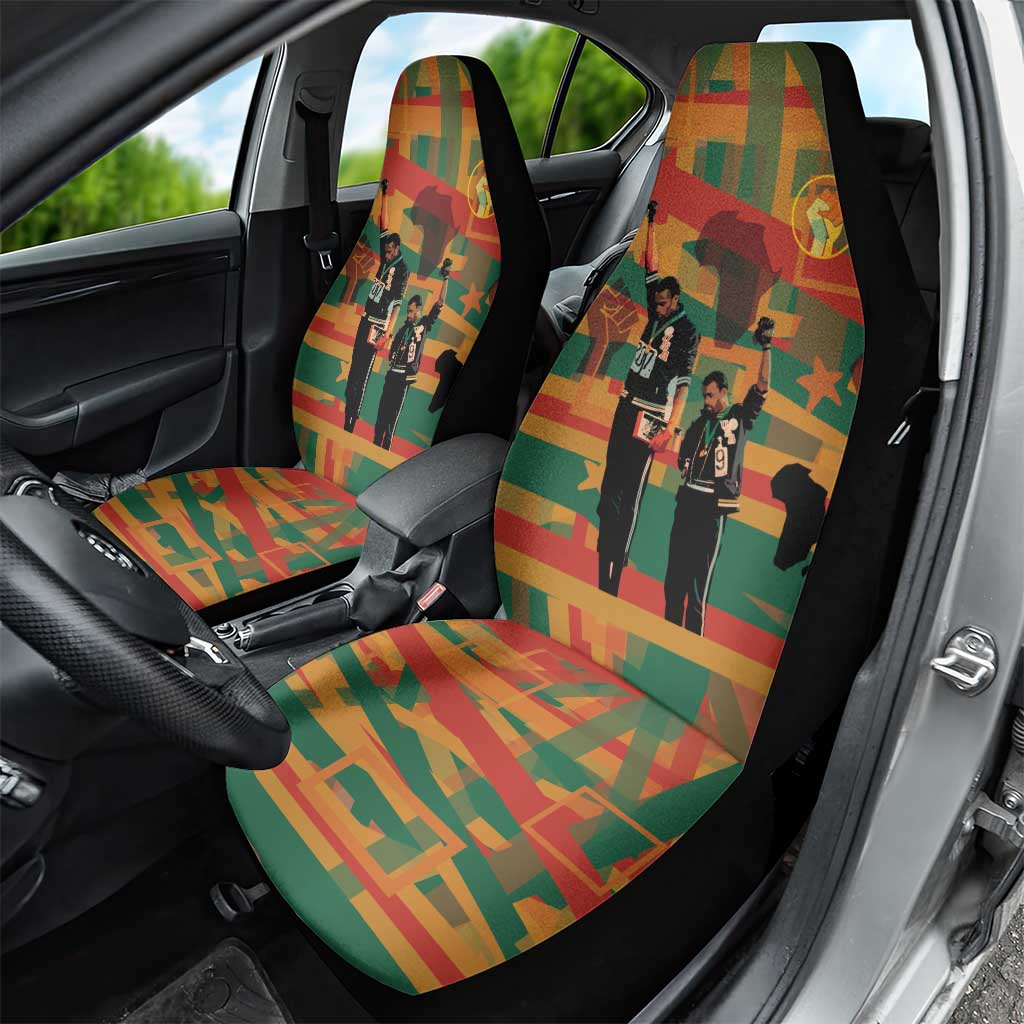 Black Power Fists of Freedom Car Seat Cover African American 1968