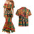 Black Power Fists of Freedom Couples Matching Mermaid Dress and Hawaiian Shirt African American 1968