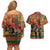 Black Power Fists of Freedom Couples Matching Off Shoulder Short Dress and Hawaiian Shirt African American 1968