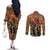 Black Power Fists of Freedom Couples Matching Off The Shoulder Long Sleeve Dress and Long Sleeve Button Shirt African American 1968