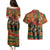 Black Power Fists of Freedom Couples Matching Puletasi and Hawaiian Shirt African American 1968