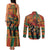 Black Power Fists of Freedom Couples Matching Tank Maxi Dress and Long Sleeve Button Shirt African American 1968