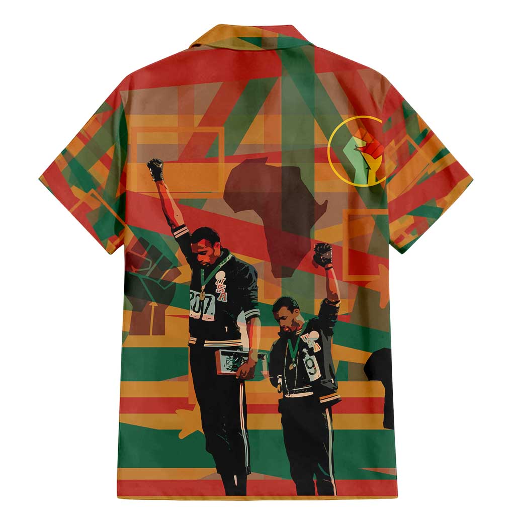 Black Power Fists of Freedom Family Matching Mermaid Dress and Hawaiian Shirt African American 1968