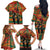 Black Power Fists of Freedom Family Matching Off The Shoulder Long Sleeve Dress and Hawaiian Shirt African American 1968